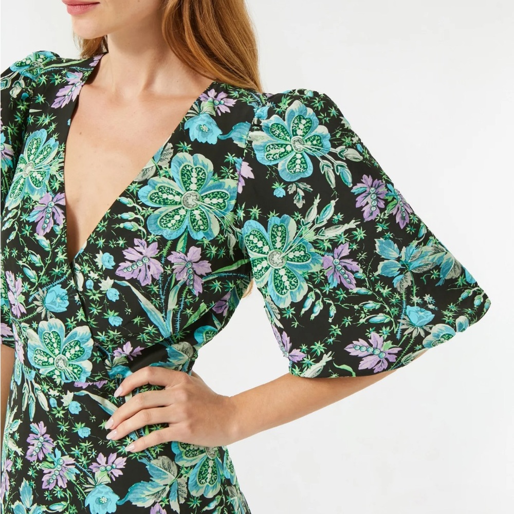 RHODE - Ida Midi Dress - Hibiscus print
